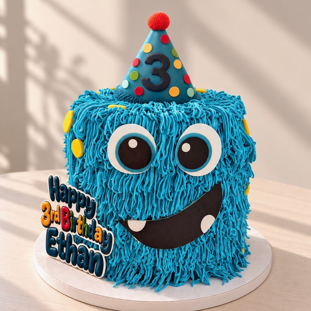 Blue Monster Cake